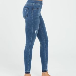 Spanx distressed denim